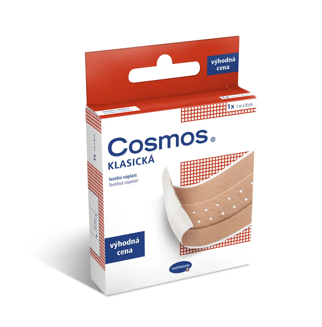 Náplast Cosmos® Klasická textilní 1mx8cm