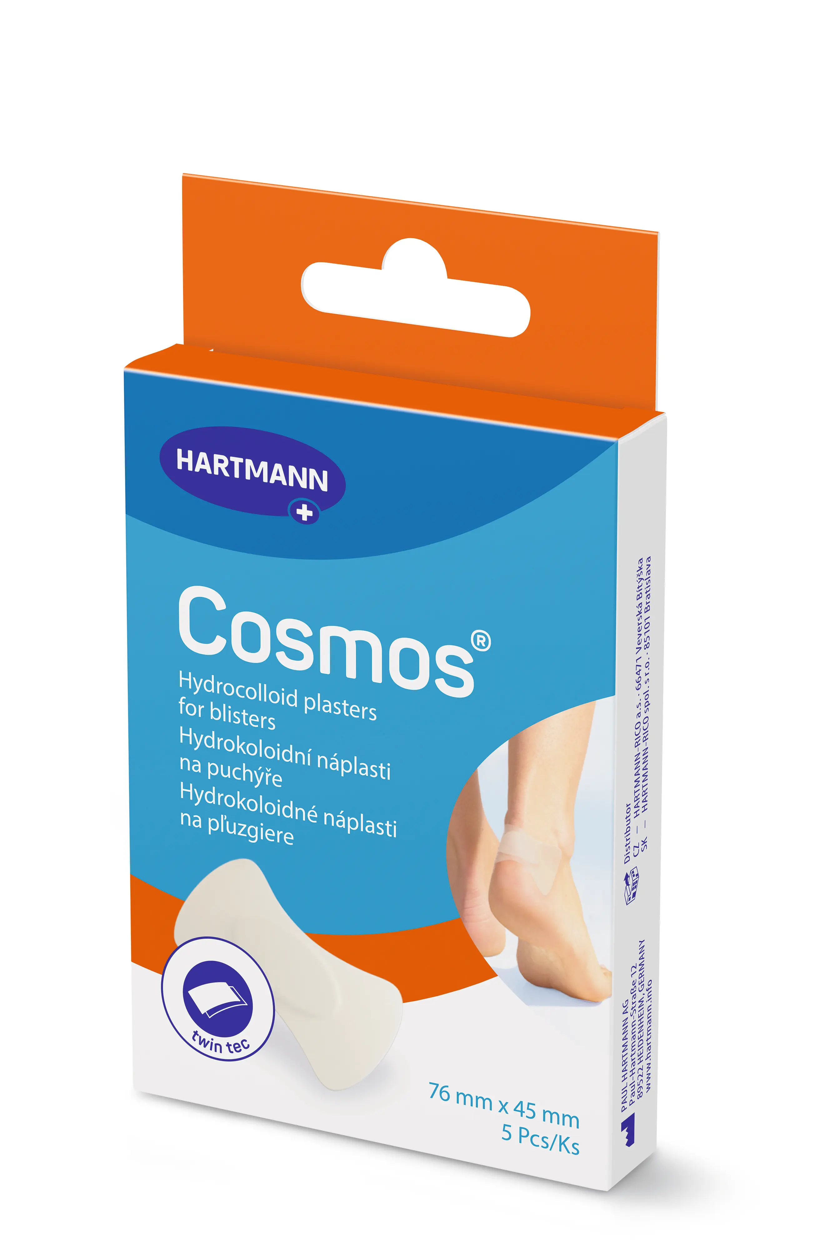 Náplast Cosmos® Na puchýře na patě 5ks