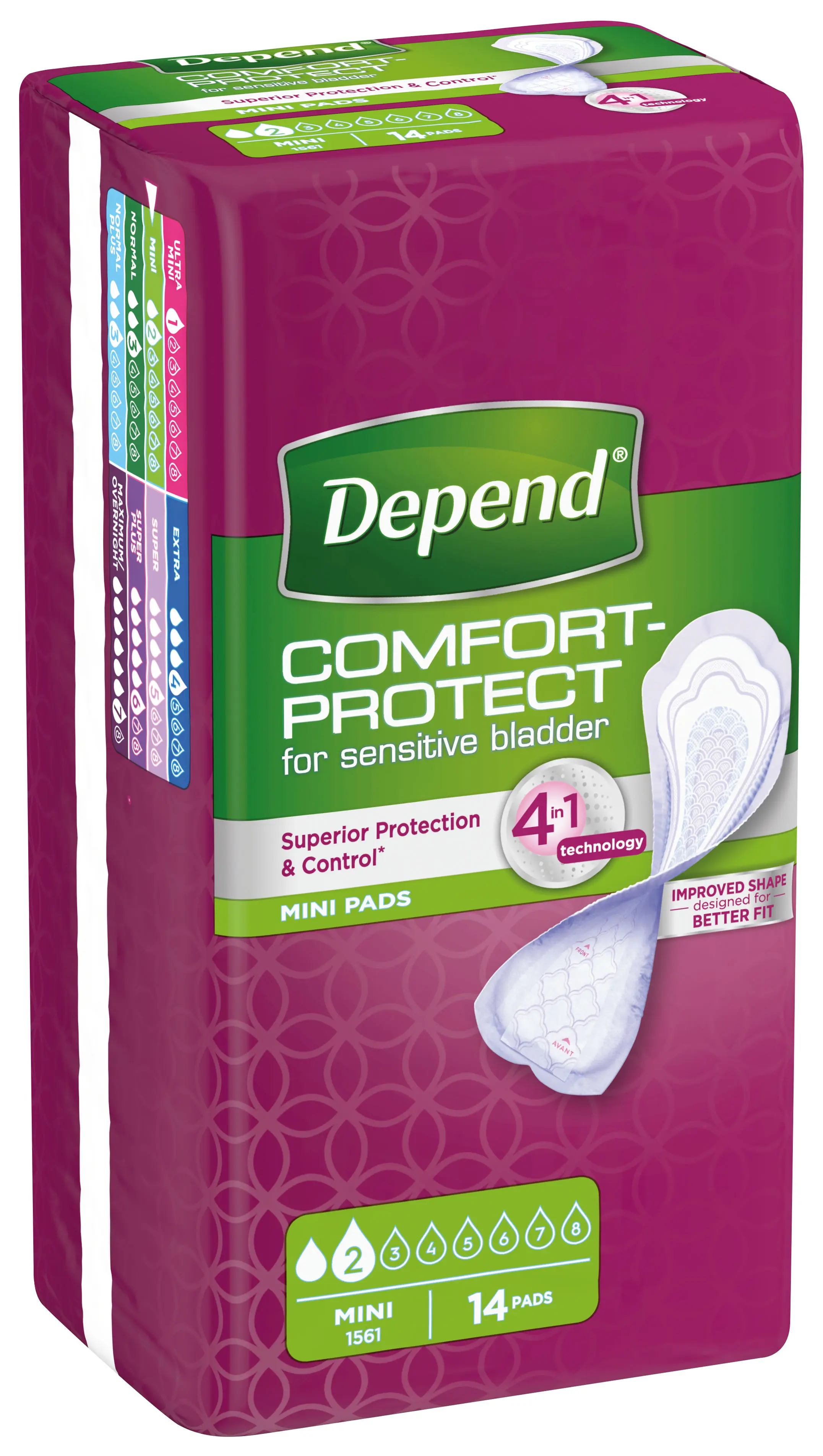 Depend Pads mini 14 ks