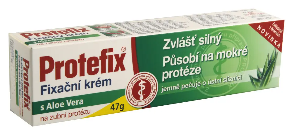 Protefix Fixační krém na zubní protézu Aloe Vera 47 g