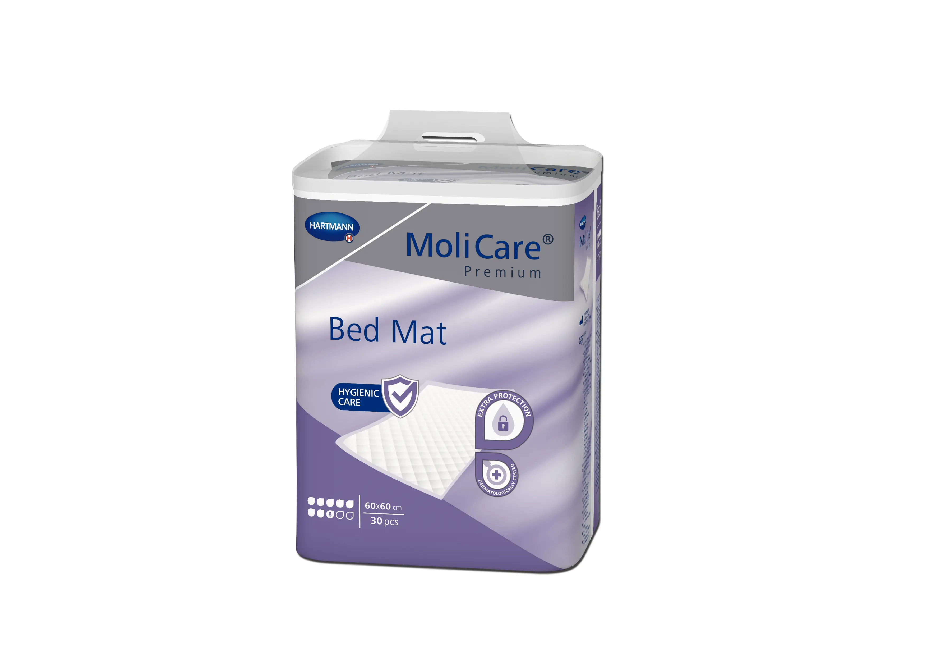 MoliCare Bed Mat 8 kapek savé podložky 60 x 60 cm 30 ks