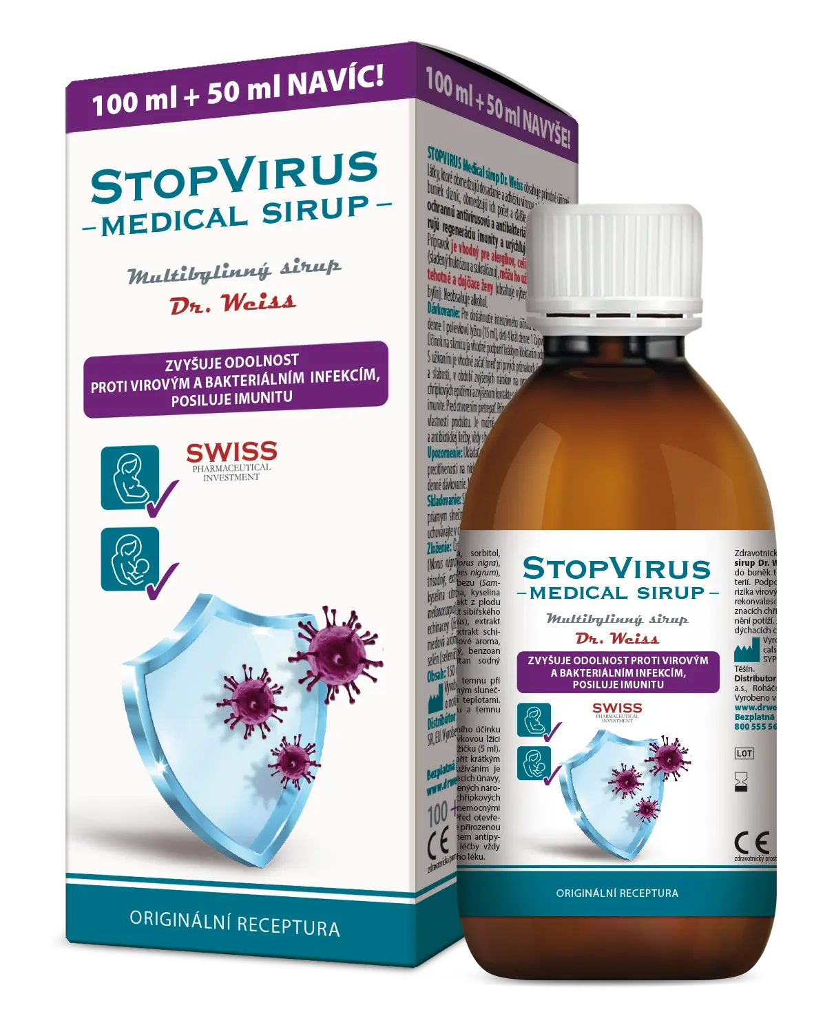 STOPVIRUS Medical sir.Dr.Weiss 100 + 50 ml navíc