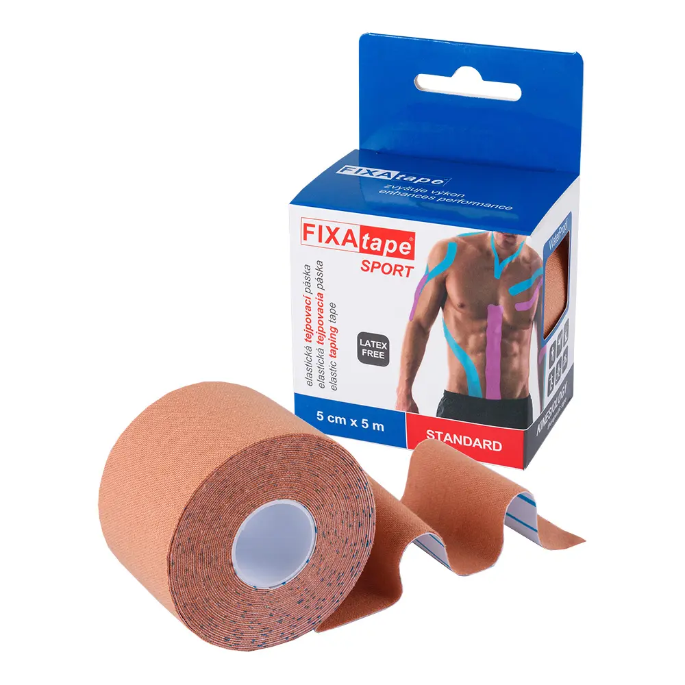 FIXAtape Sport Standard kinesiology elastická tejpovací páska tělová 5 cm x 5 m 1 ks