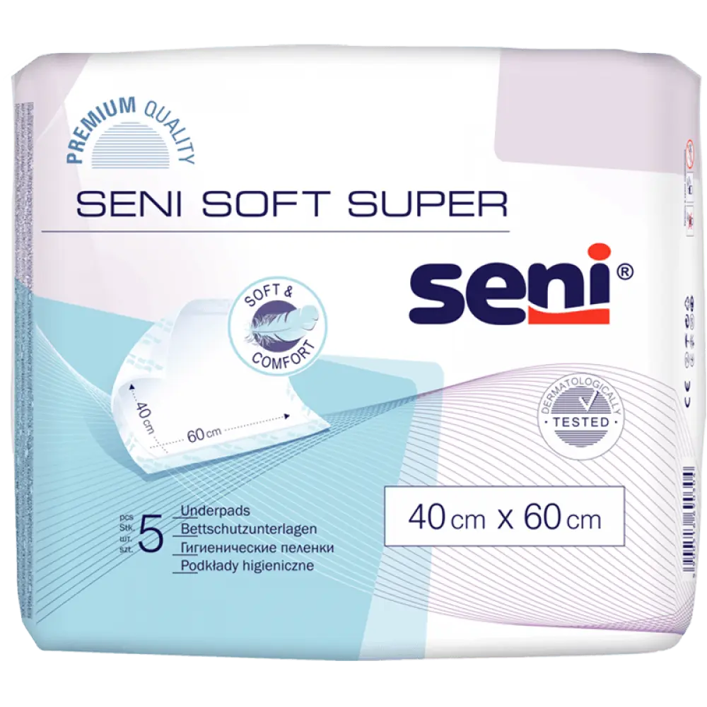 Seni Soft Super podložky absorpční 5ks 60x90