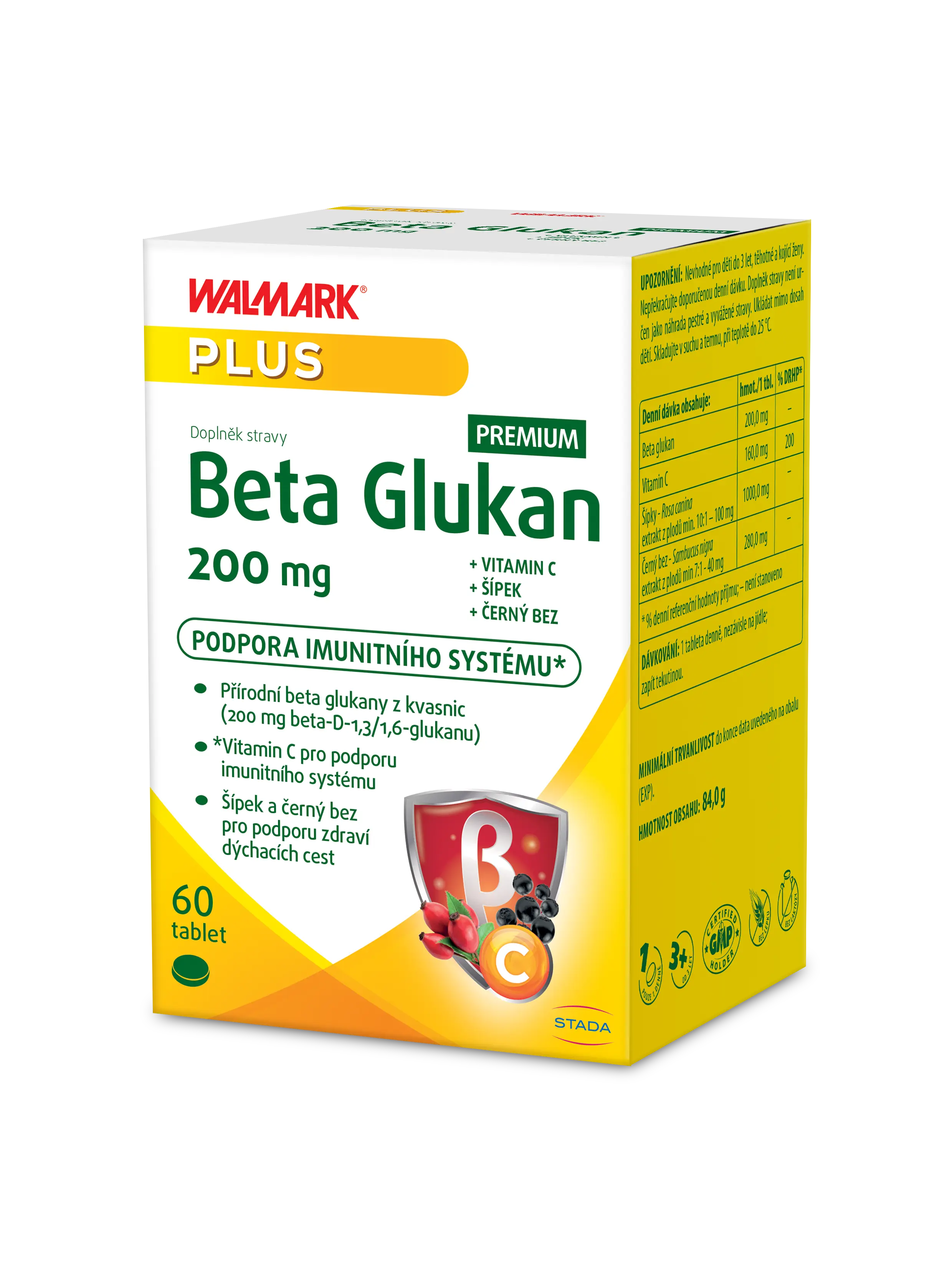 Walmark Beta Glukan 200 mg 60 tablet