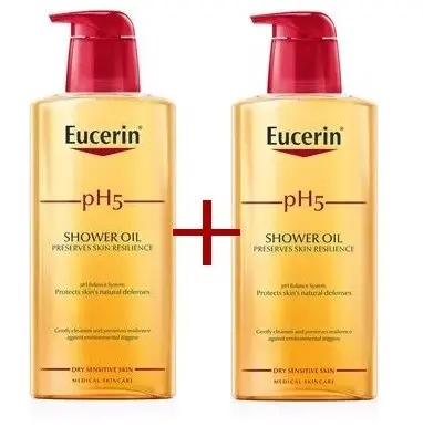 Eucerin pH5 Relipidační sprchový olej 400 ml 1 + 1 dárková sada