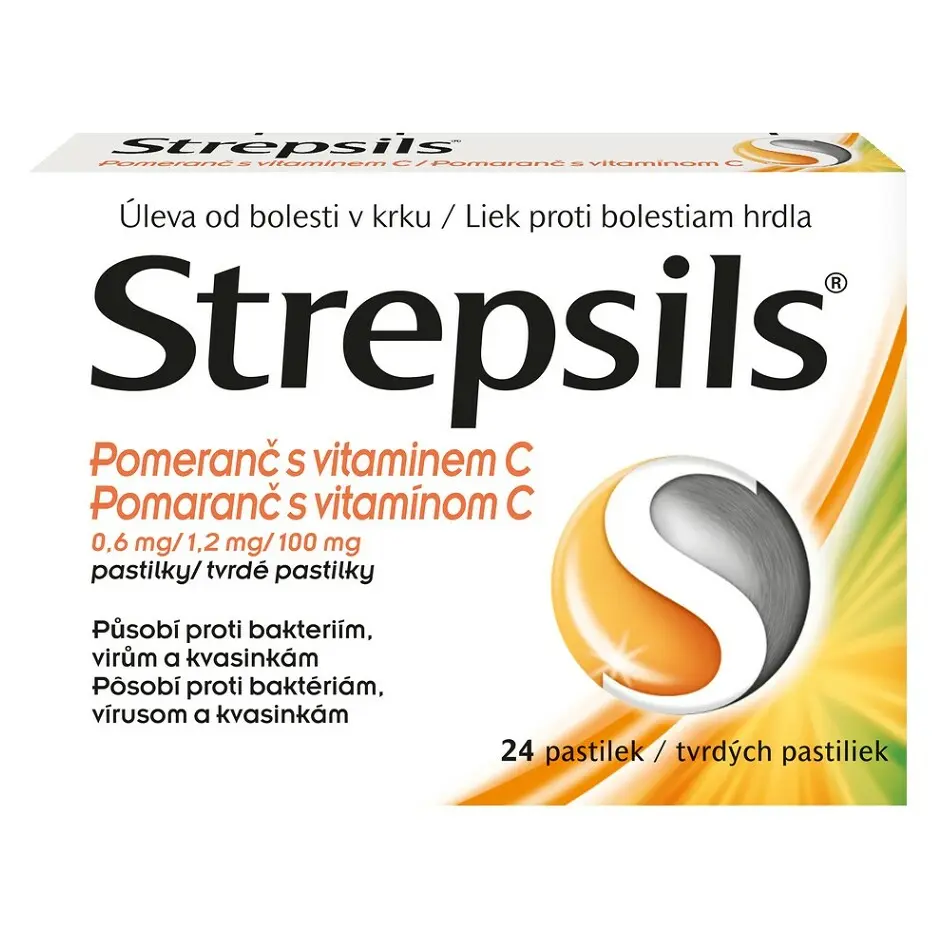 Strepsils Pomeranč s vitaminem C orm.pas.24