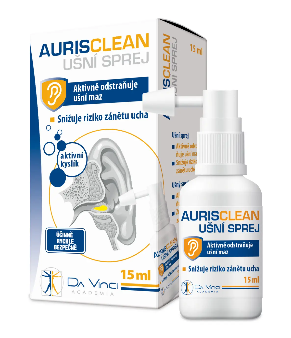 AurisClean ušní sprej DaVinci Academia 15 ml