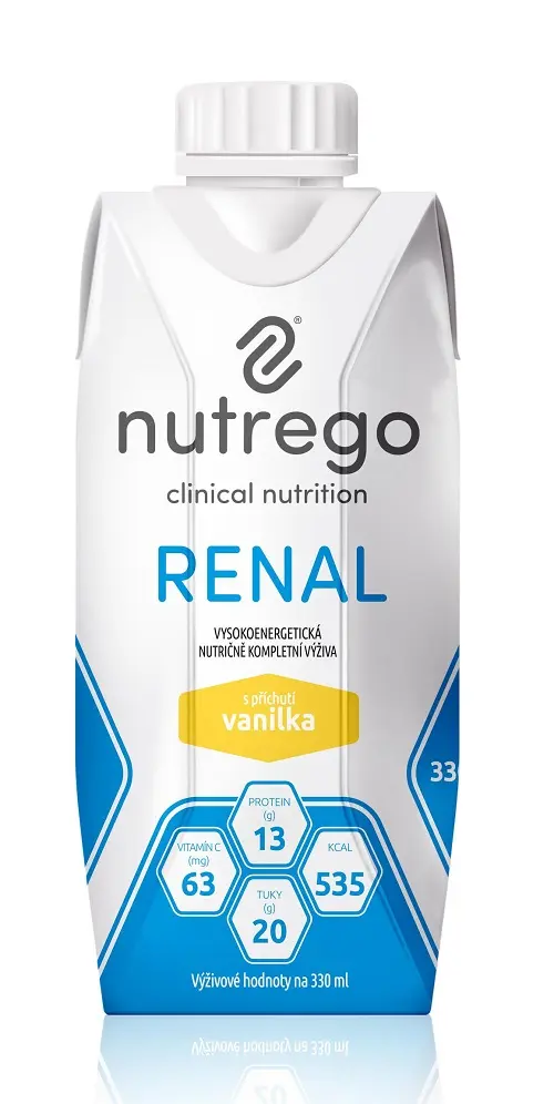 Nutrego Renal s příchutí vanilka por.sol.12 x 330 ml