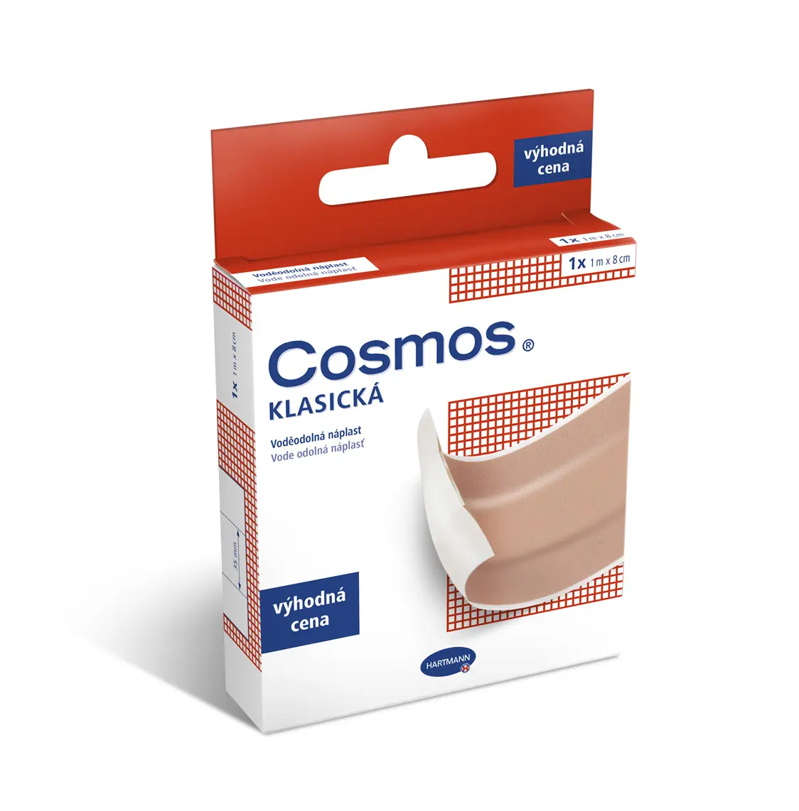 Náplast Cosmos® Klasická voděodolná 1mx8cm