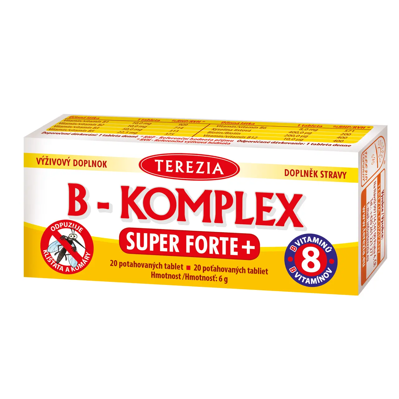 TEREZIA B-komplex Super Forte+ tbl.20