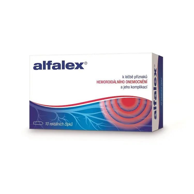 Alfalex rektální čípek 10 x 2,5 g