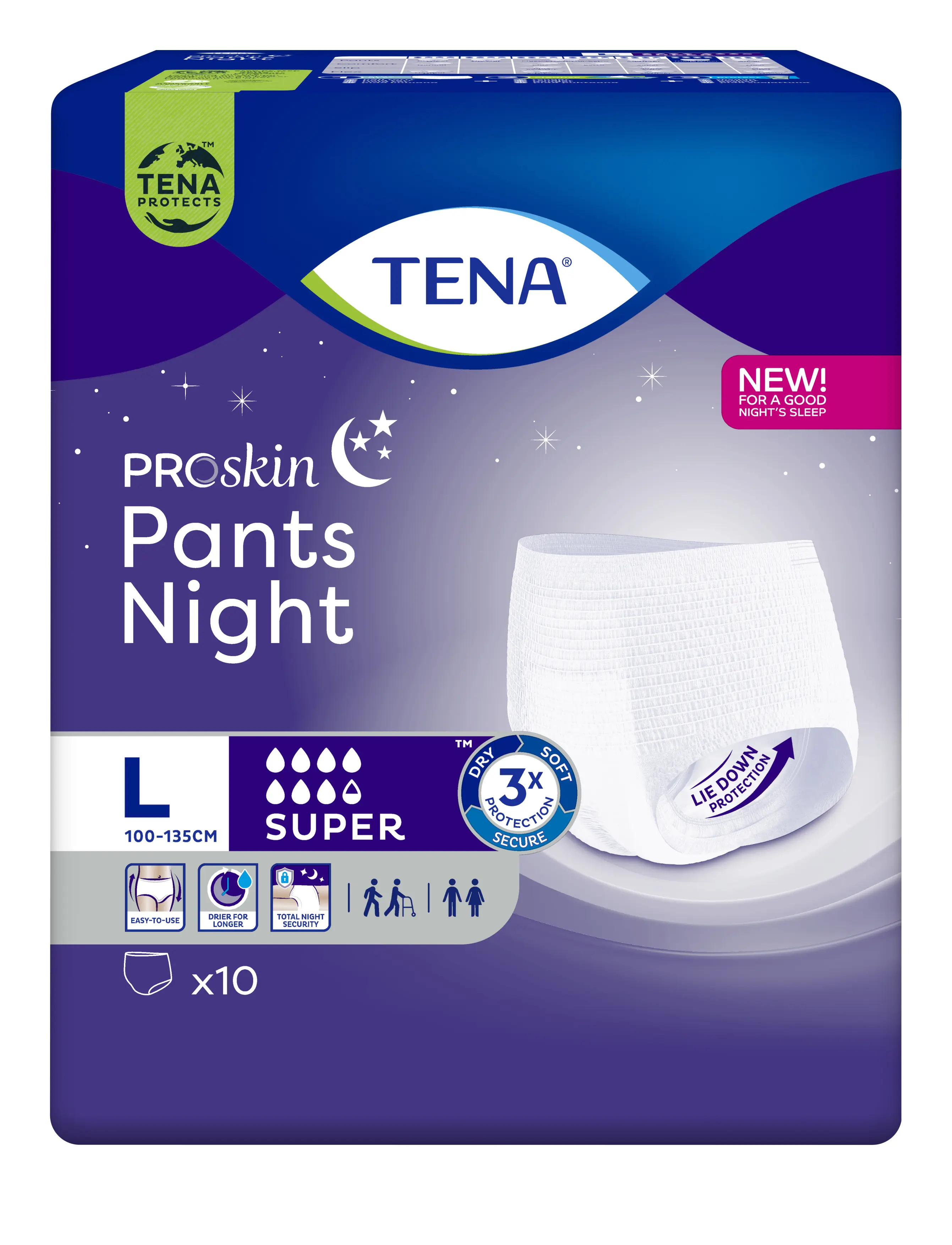Tena Pants Night Super Large 793672 10 ks