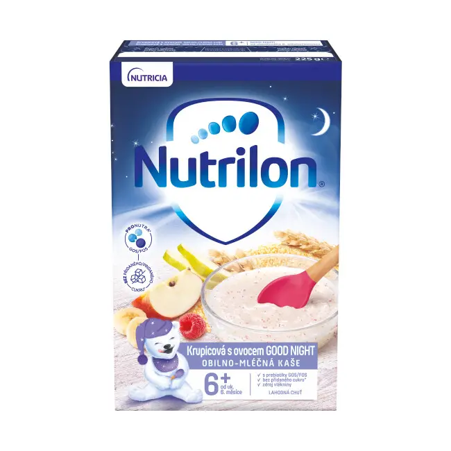 Nutrilon Pronutr Krupicová s ovocem Good Night 6+ 225 g