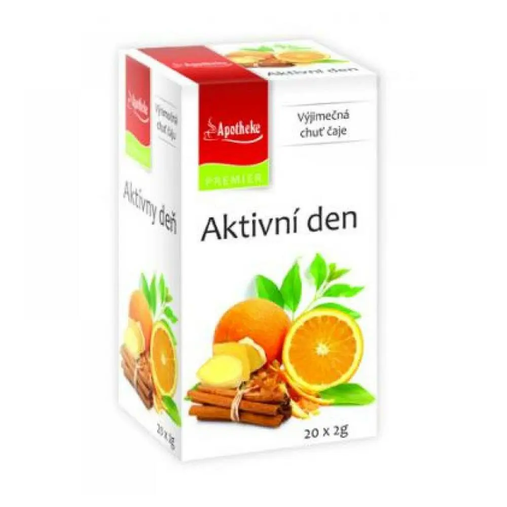 Apotheke Ovocný čaj Aktivní den čaj 20 x 2 g