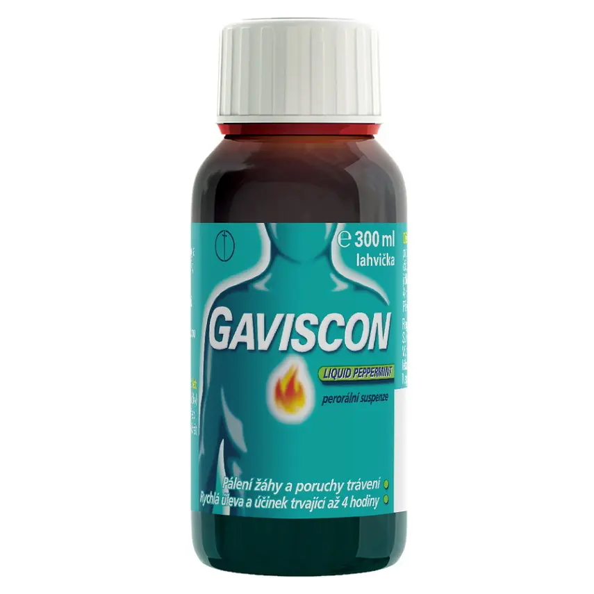 Gaviscon Liquid Peppermint por.sus. 1 x 300 ml