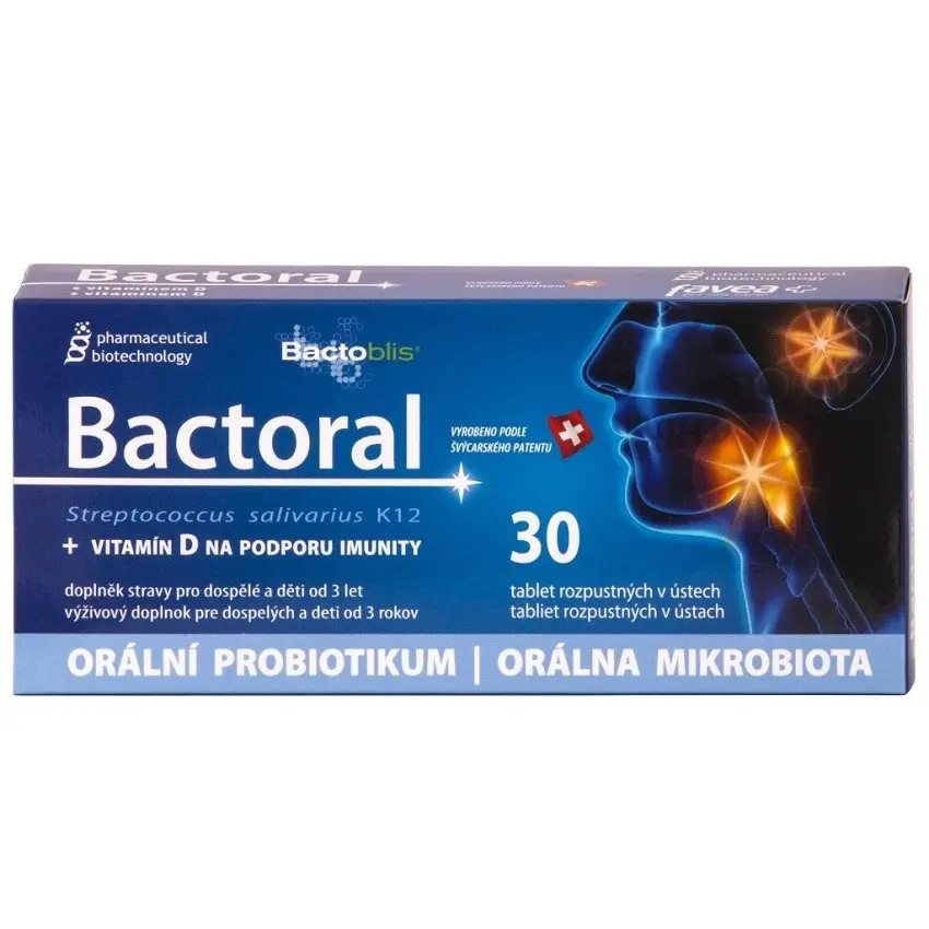 Bactoral + Vitamín D 30 tablet