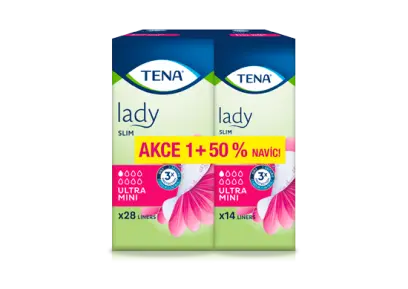 TENA Lady Slim Ultra Mini slipové vložky +50% navíc