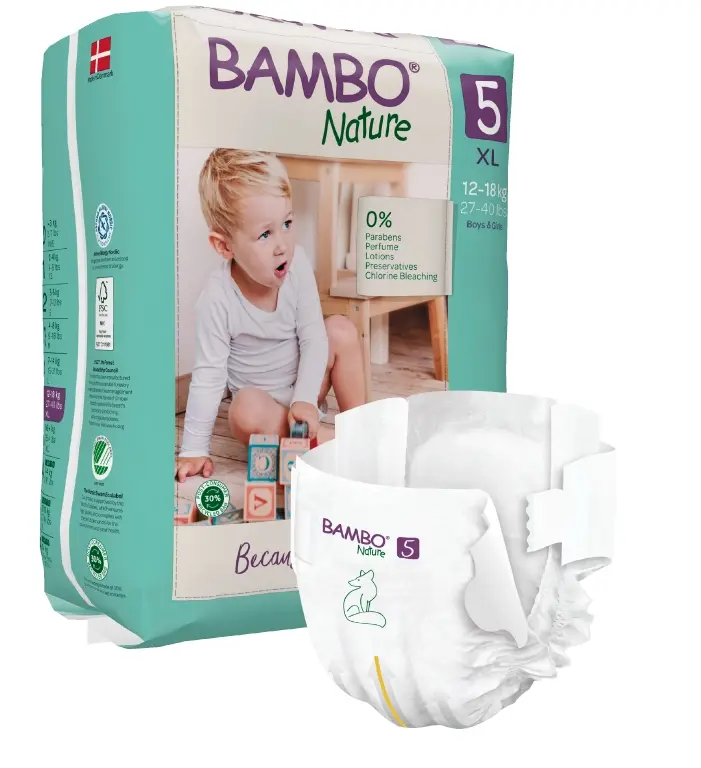 Bambo Nature 5 XL 12-18 kg 22 ks