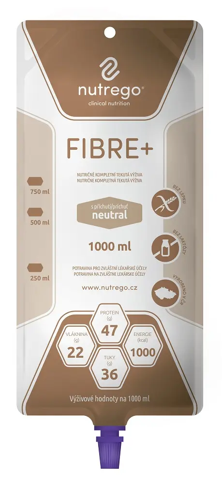 Nutrego Fibre+ s příchutí neutral por.sol.6 x 1000 ml