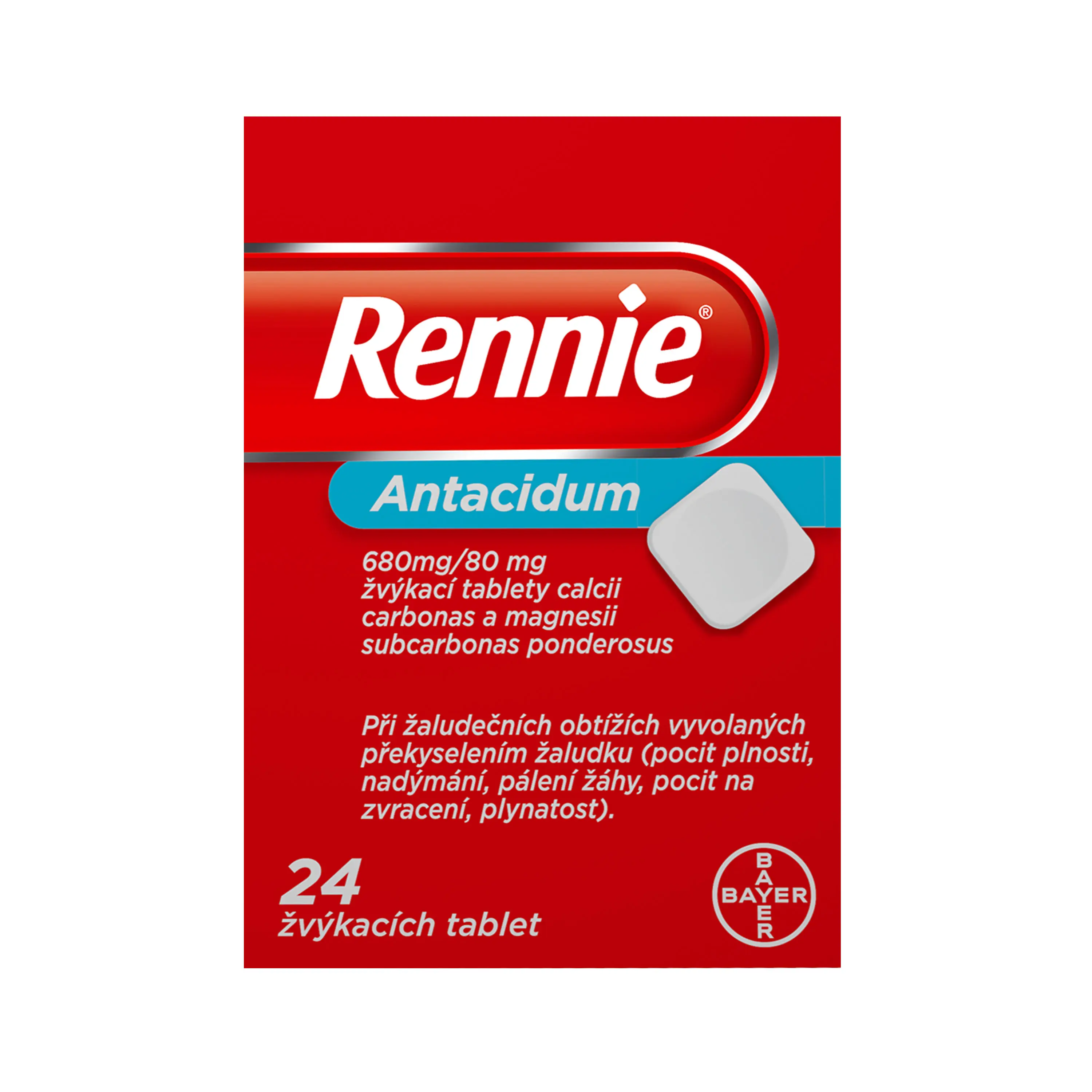 Rennie tbl.mnd. 24 x 680 mg/80 mg