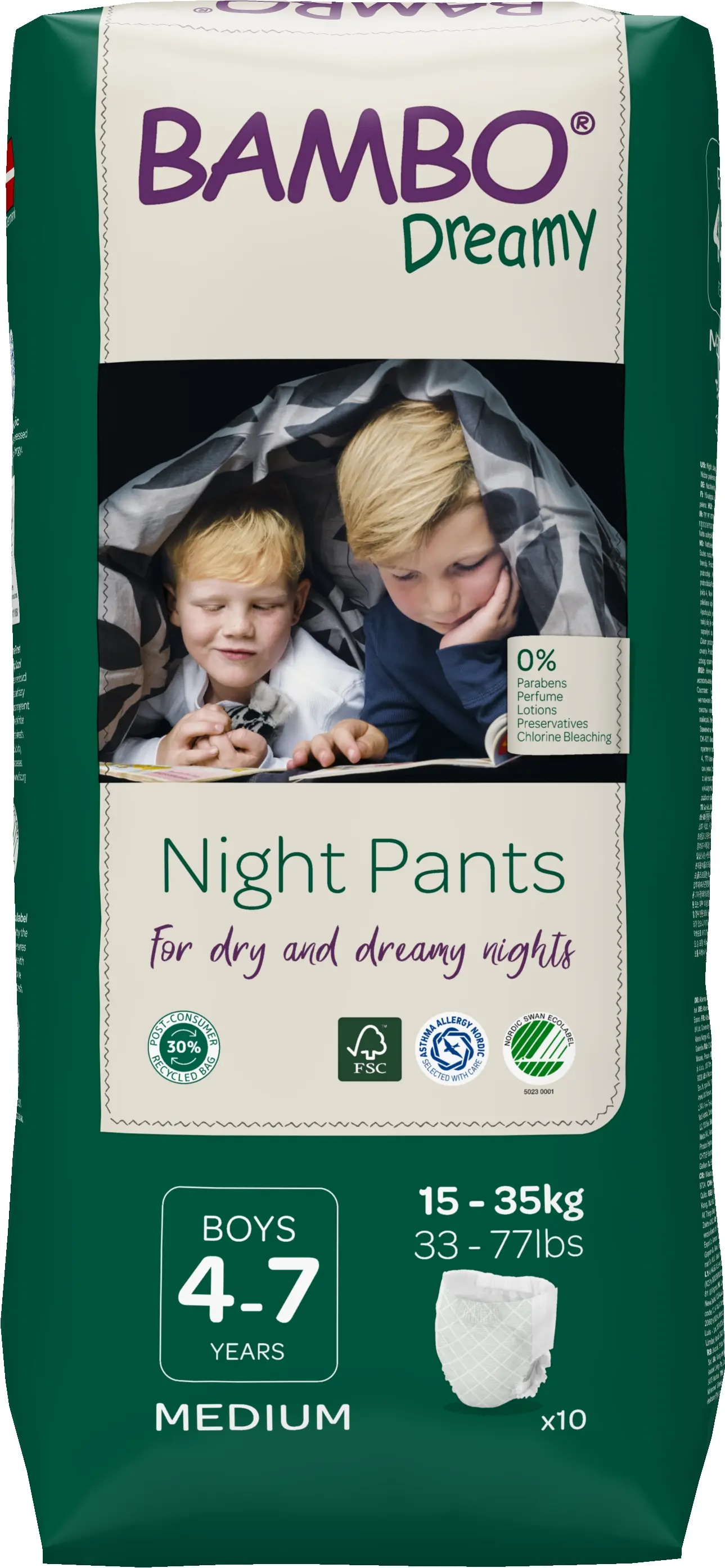Bambo Dreamy Night Pants Boys 4-7 let 15-35 kg 10 ks