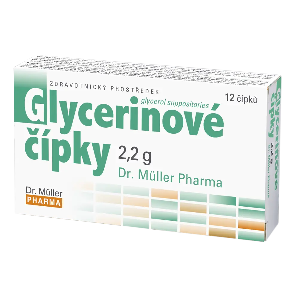 Dr. Müller Glycer.čípky 12 čípků 2,2 g