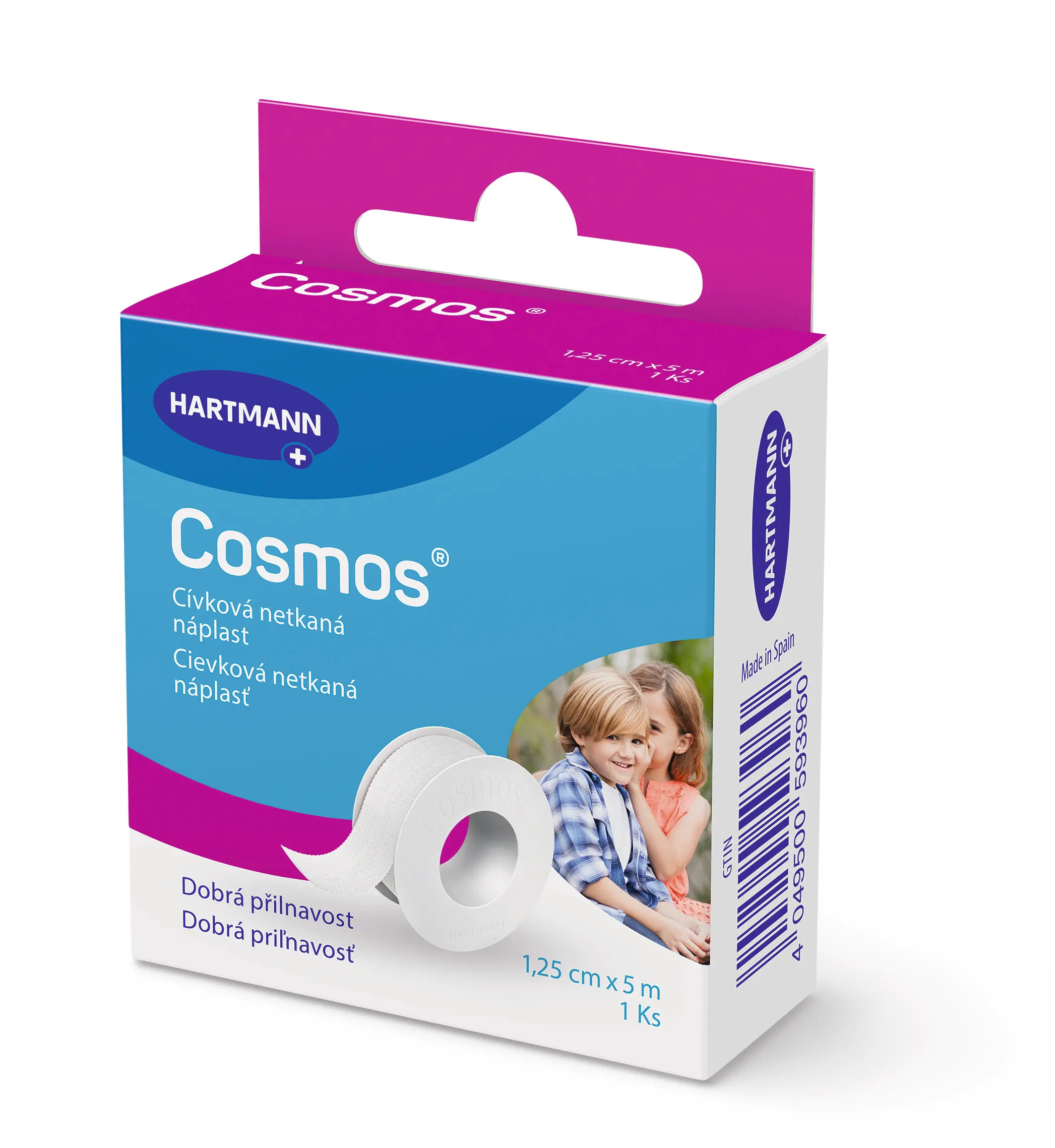 Náplast Cosmos® Cívková jemná 1.25cmx5m