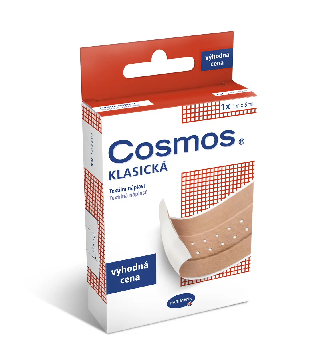 Náplast Cosmos® Klasická textilní 1mx6cm