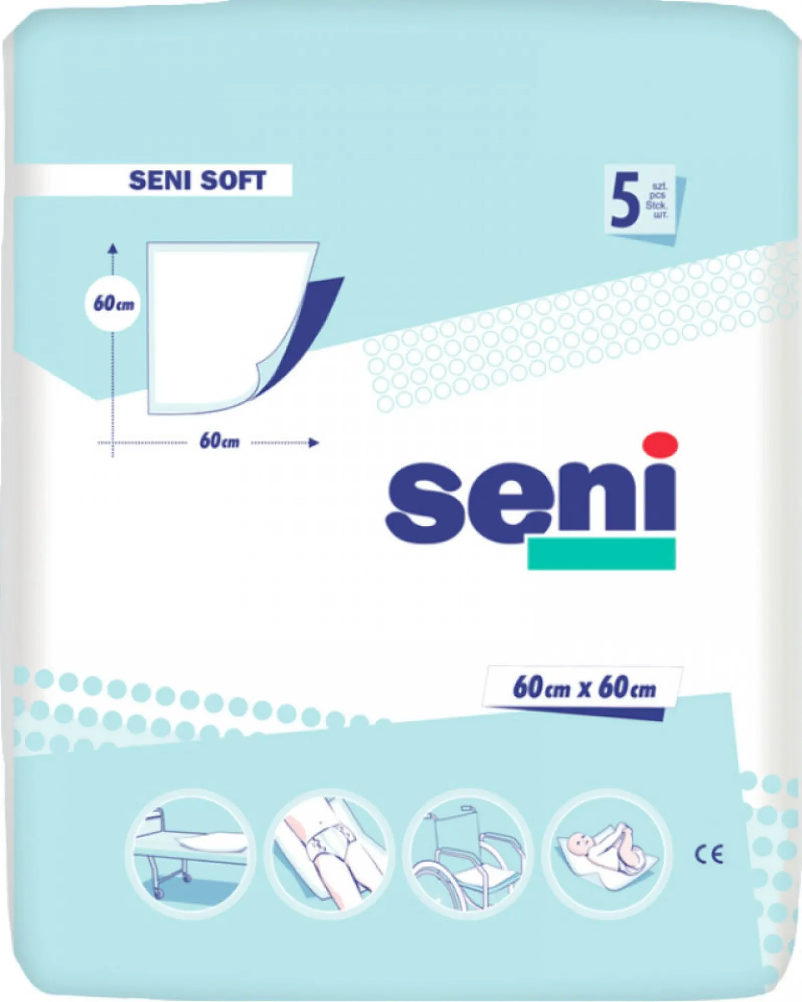 Seni Soft Super podložky absorpční 5ks 60x60