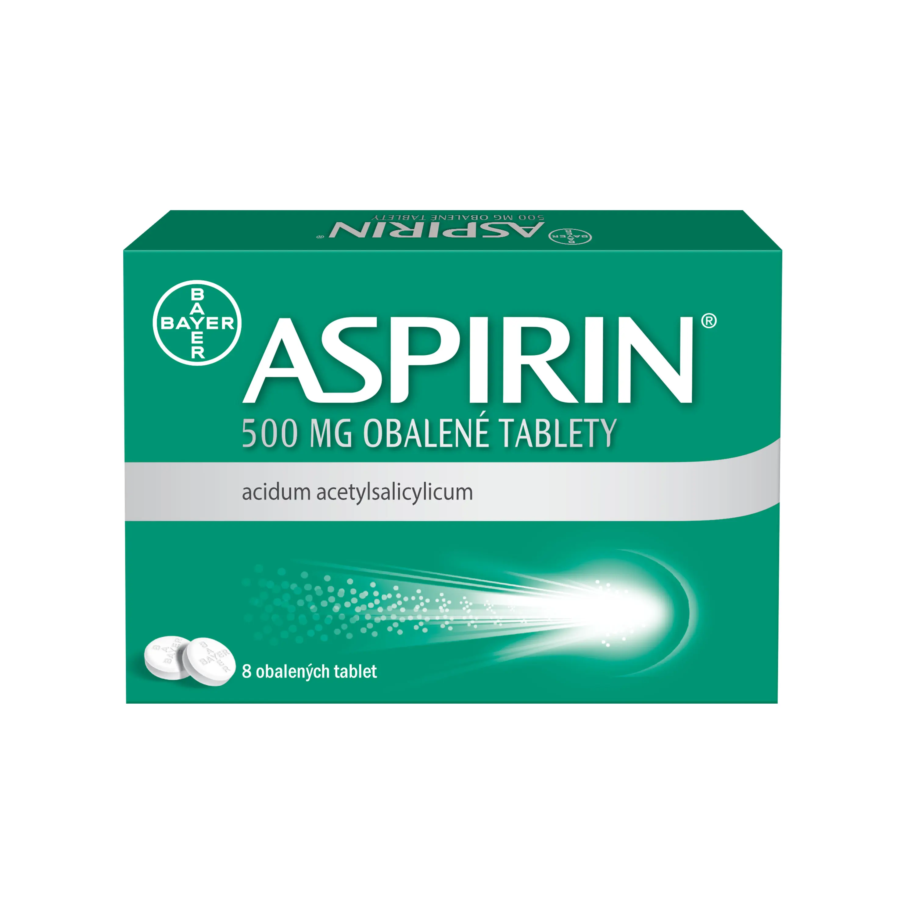 Aspirin 500 mg obalené tablety por.tbl.obd. 8 x 500 mg