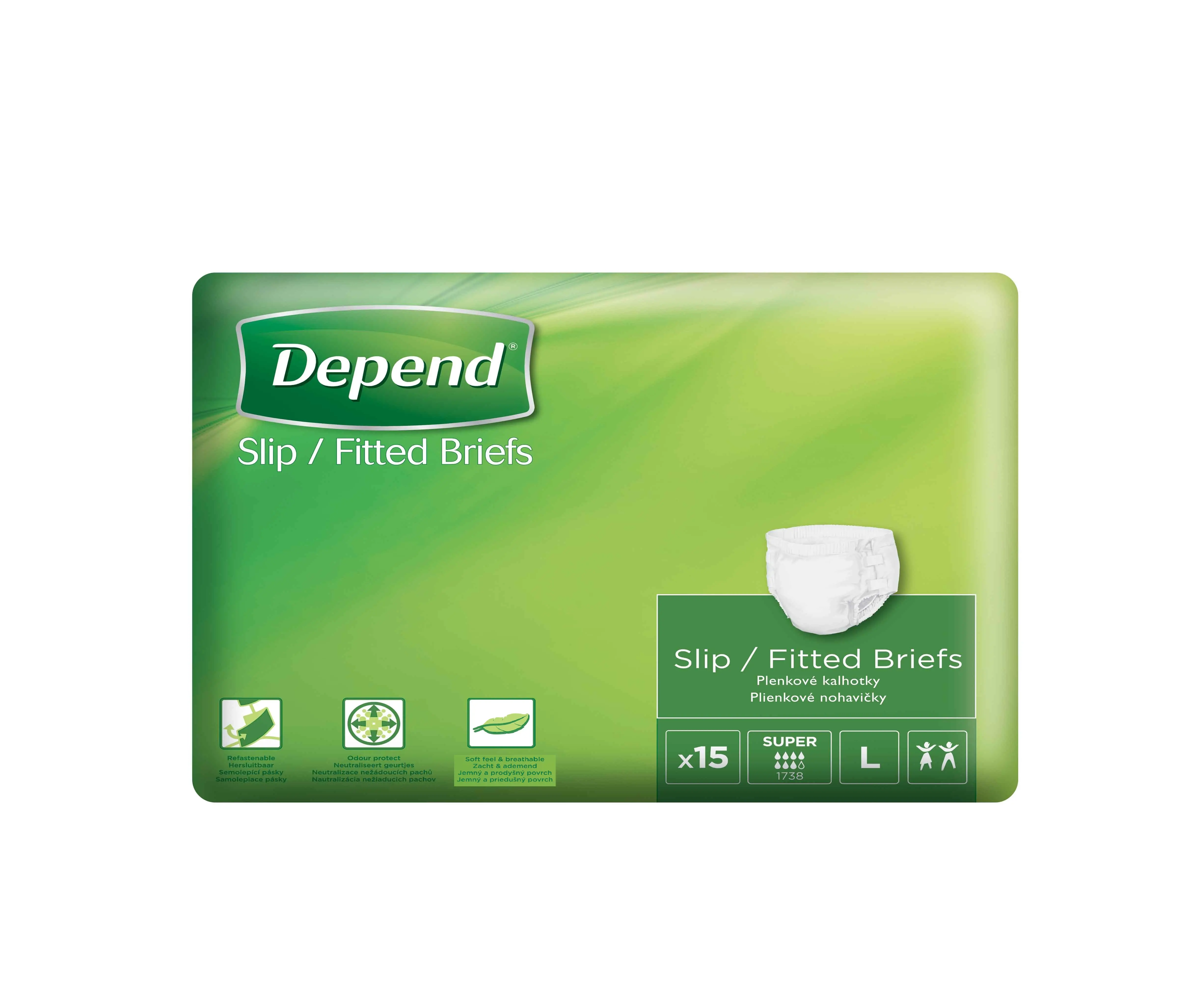 Depend Slip Super L 15 ks