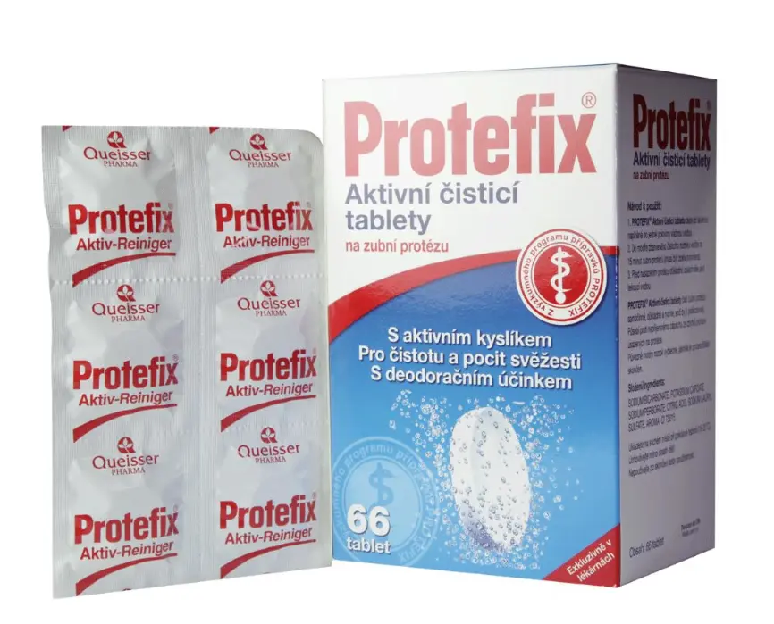 Protefix aktivní čistící tablety na zubní protézu 66 tablet