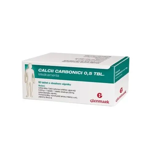 Calcii carbonici 0,5 tbl. medicamenta por 0,5g tbl nob 50