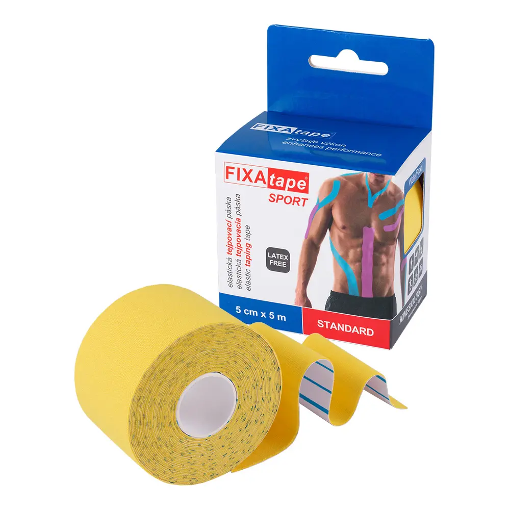 FIXAtape Sport Standard tejp. páska 5 cm x 5 m žlutá