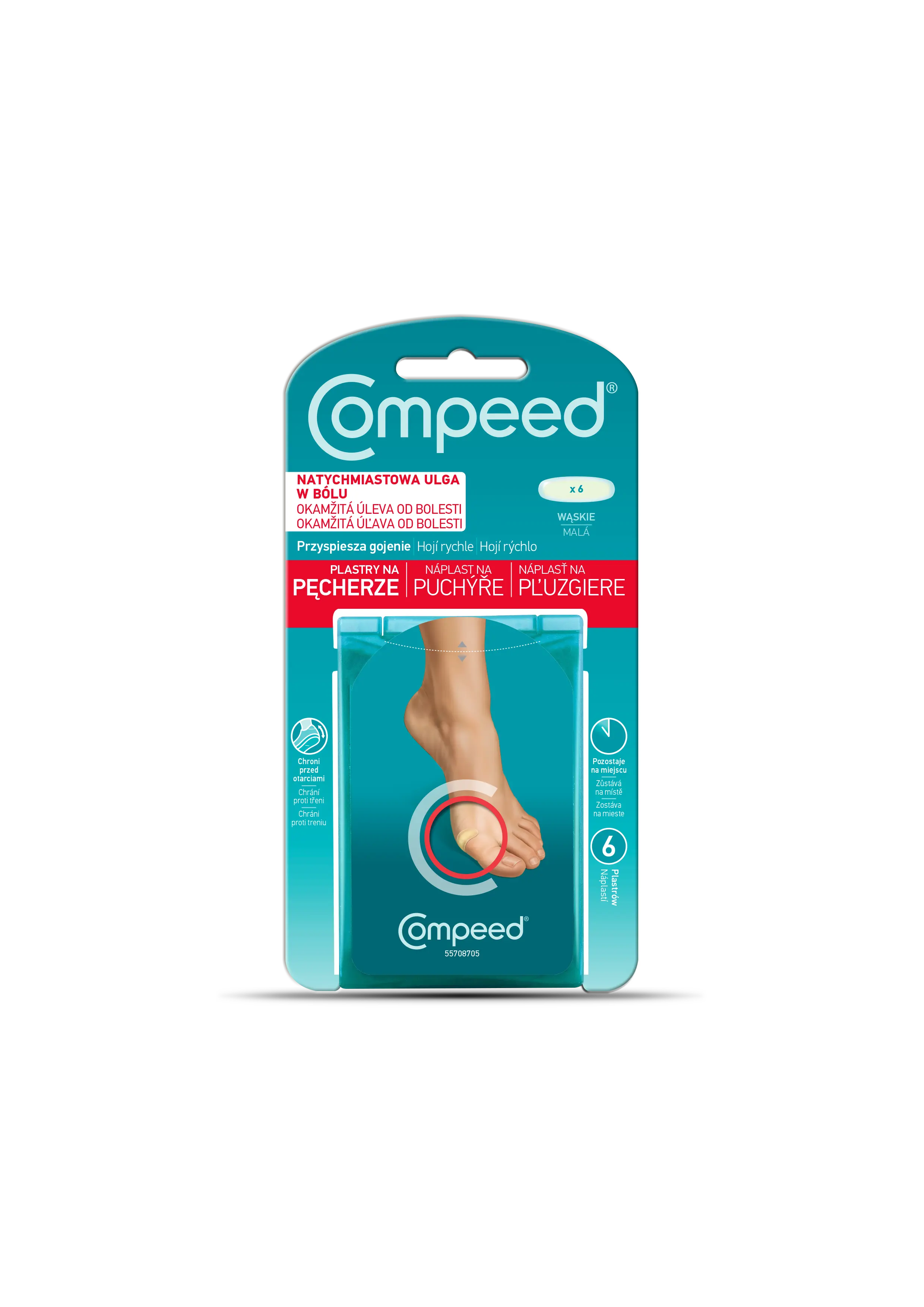 Compeed náplast na puchýře malá 6 ks