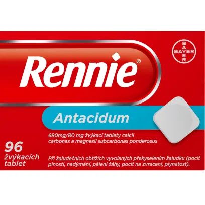 Rennie žvýkací tablety 96 ks