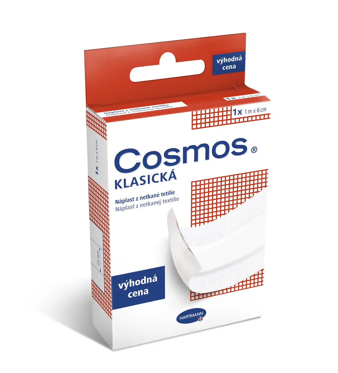 Náplast Cosmos® Klasická z netkané textilie 1mx6cm