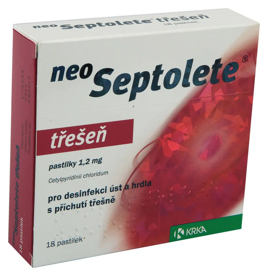 Neoseptolete Třešeň orm.pas. 18 x 1,2 mg