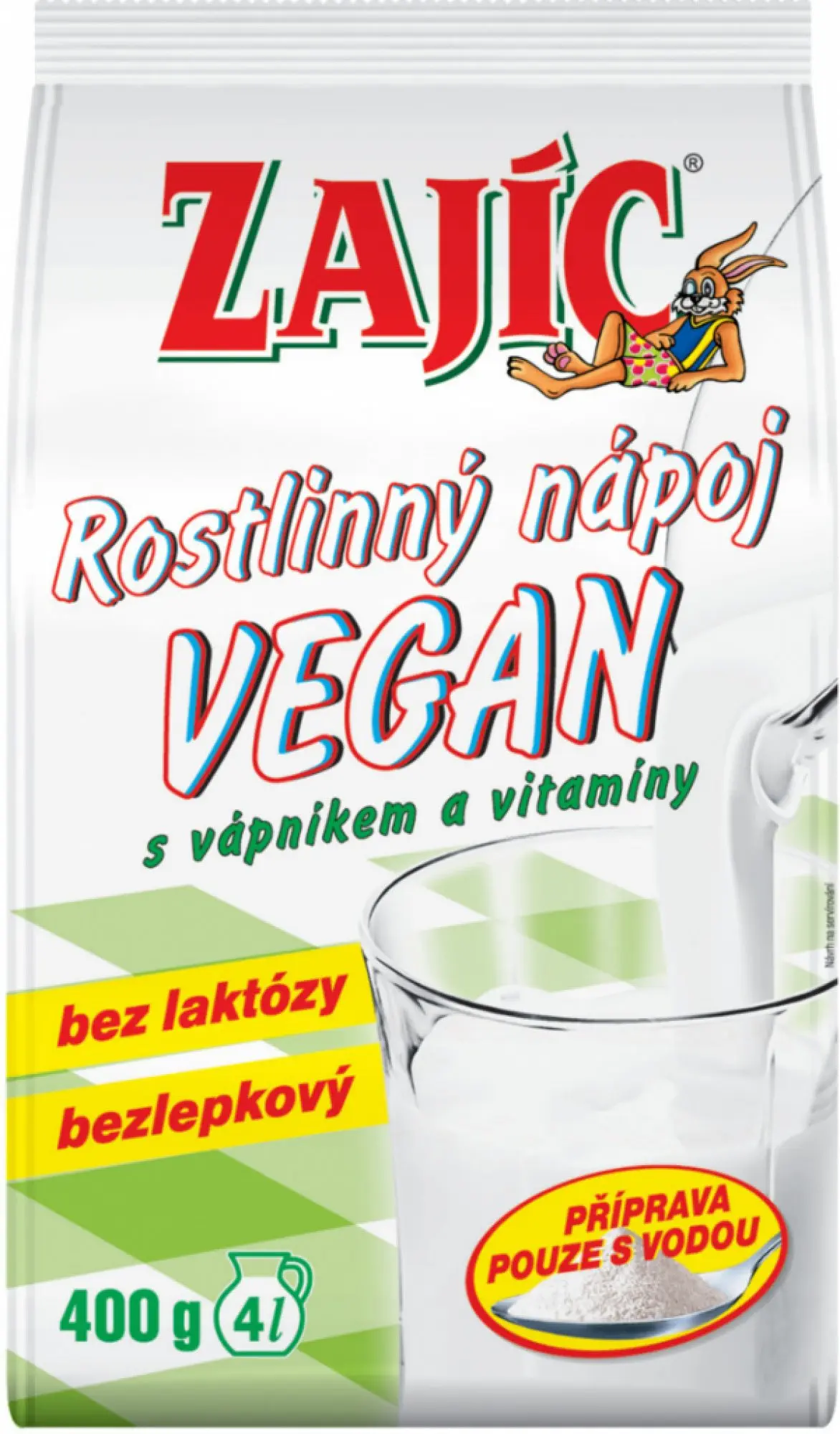 Natural Zajíc rostlinný nápoj Vegan s vápníkem a vitamíny 400g