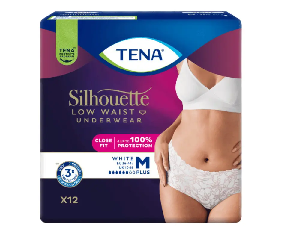 Tena Silhouette Plus White M 12 ks 780100
