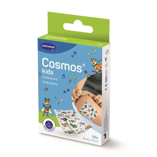 Levně Cosmos kids náplast voděodol. 6 x 10 cm 10 ks