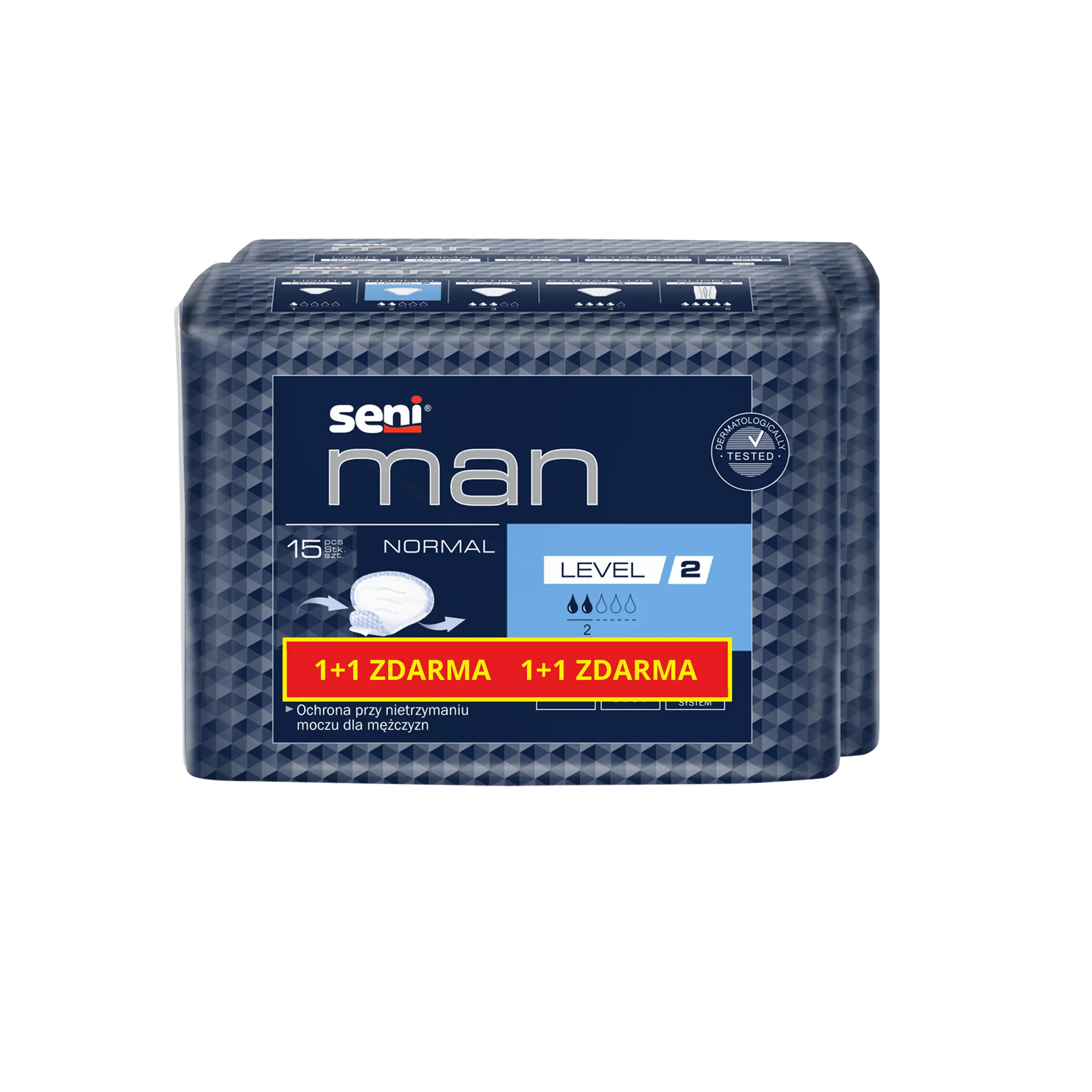 Seni Man Normal inkon.vložky Level 2 1+1 2x15ks