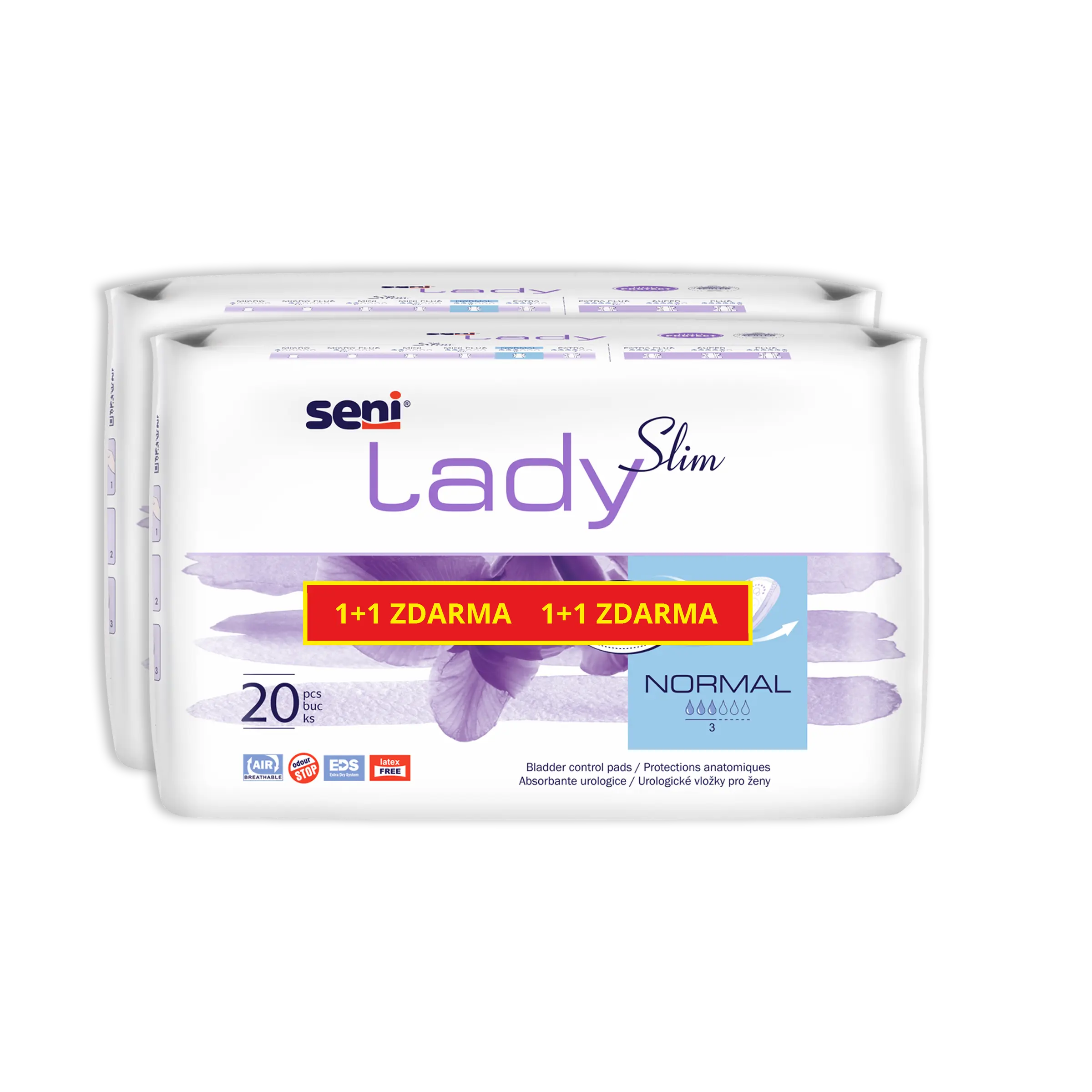 Seni Lady Slim inkon.vložky normal 1+1 2x20ks