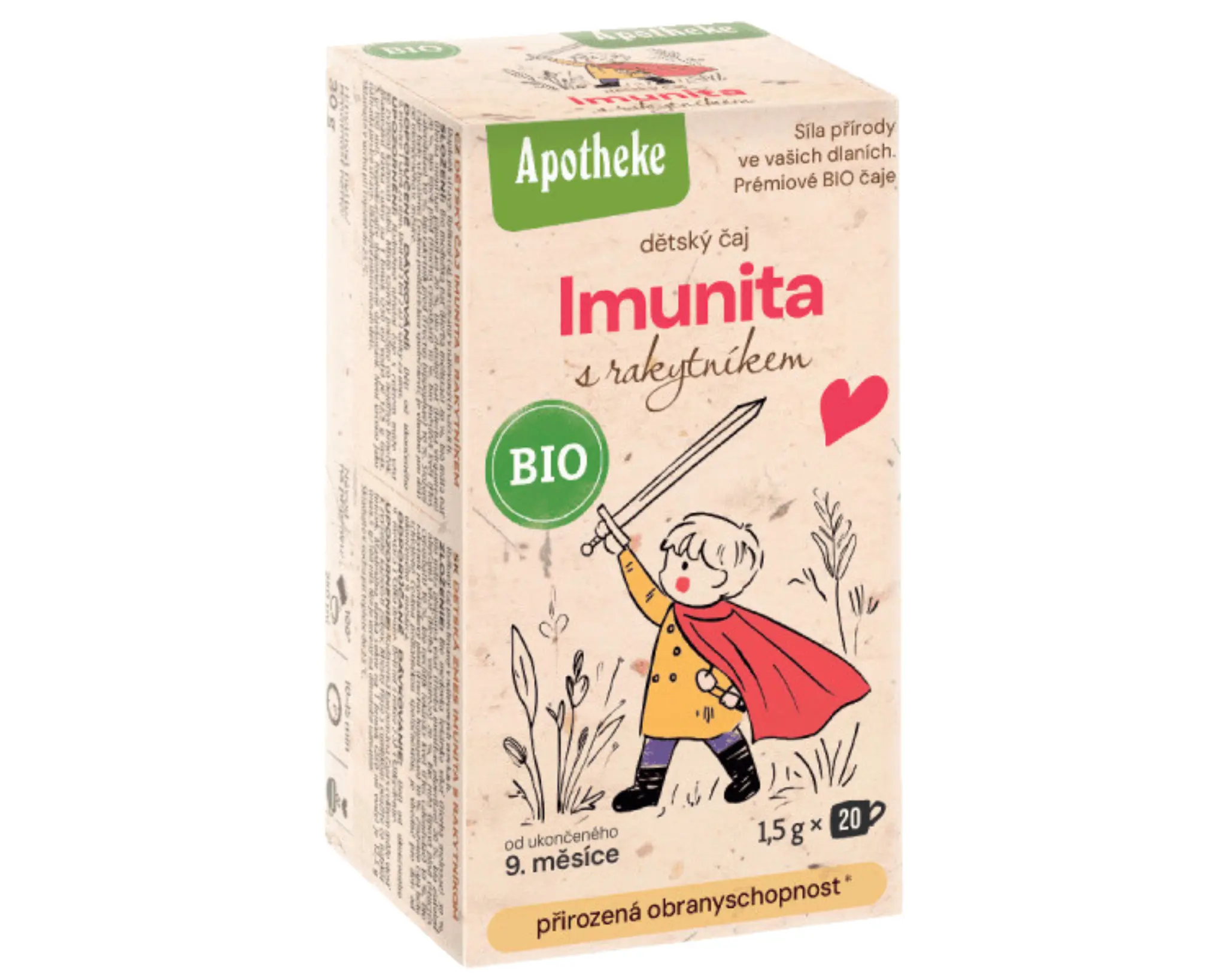 Apotheke BIO Dětský čaj Imunita rakytník 20x1.5g