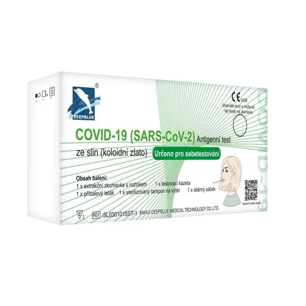 Levně Deepblue Covid-19 antigenní test ze slin 1 ks