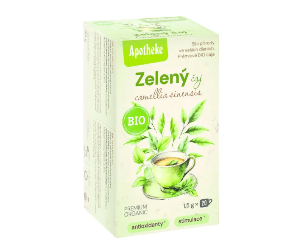 Apotheke BIO Zelený čaj Camellia Sinensis nálevové sáčky 20x1,5 g