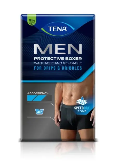 TENA Men Washable Protective Boxer L černé inkontinenční boxerky 1ks 84949