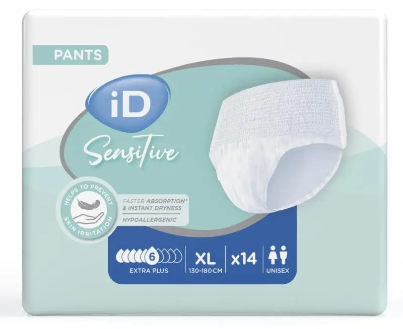 Levně iD Pants Sensitive Extra Plus XL 14 ks