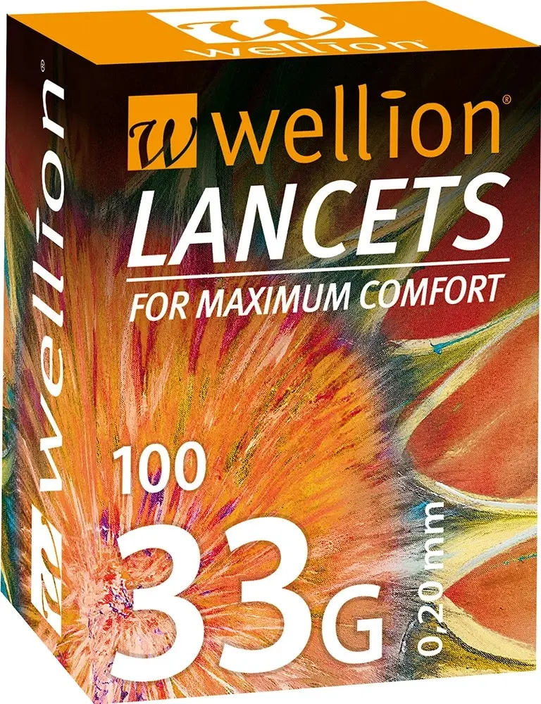 Wellion Lancety 33G velmi jemné 100 ks